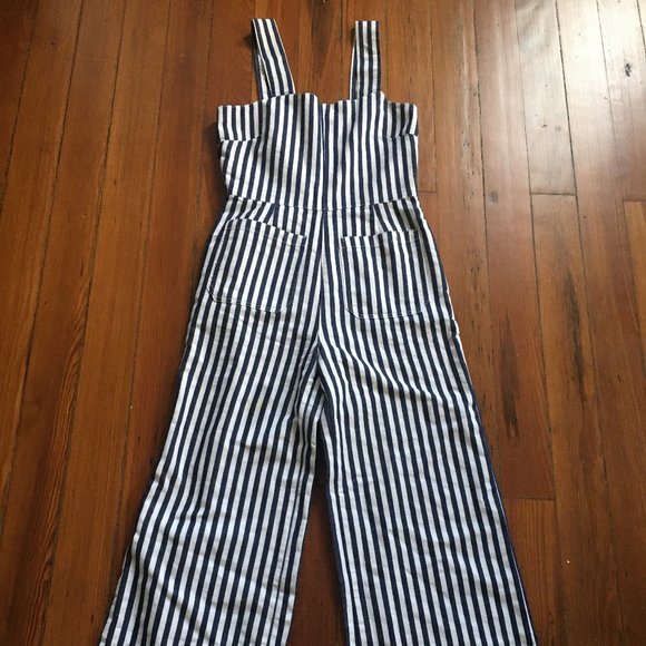 Rolla's Sailor Flare Jumpsuit in Stripe - Picture 2 of 6